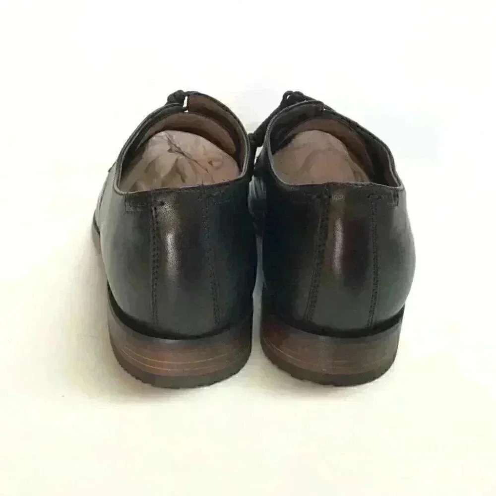 Bostonian Narrate Walk Mens 13 D Oxford Dress Shoes Black Leather Lace Up NEW
